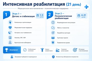 Реабилитация за 21 день в Ярцево